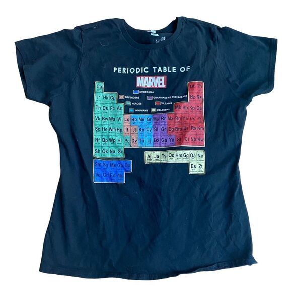 Graphic Tee Marvel Ultimate Periodic Table Of Elements Unisex Size Large - Picture 2 of 3